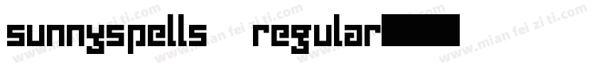sunnyspells regular字体转换